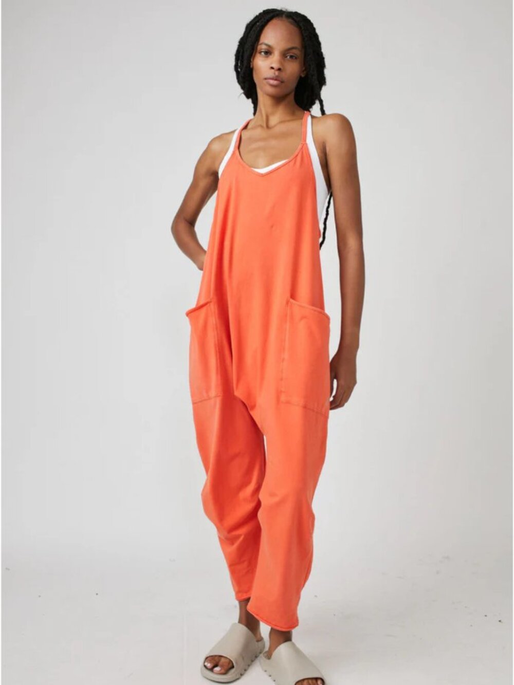 Free People Hot Shot Onesie in Orange